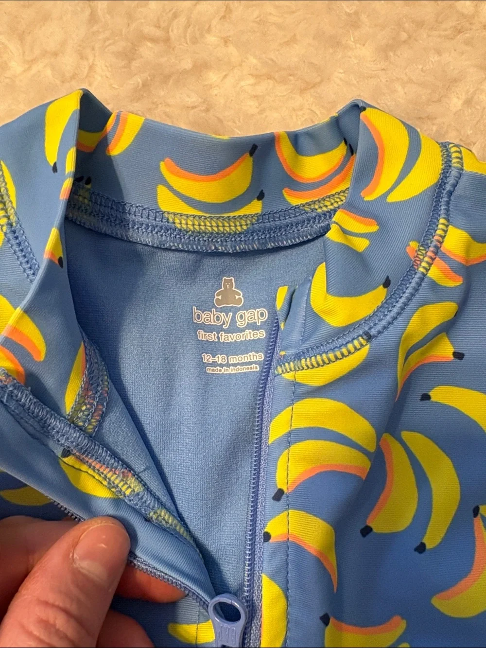 Swim Set Grogu Trunks 9-12M & 12-18M Banana Gap Long Sleeve Rash Guard